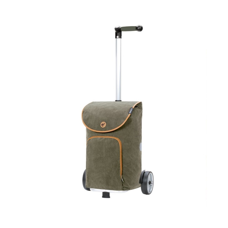 Unus Shopper Marta - Chariot de courses 2 roues - Olive - Olive - 47 L - Andersen Shopper Manufaktur