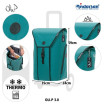 Unus Shopper Oli.P 3.0 - Chariot de courses 2 roues - Pétrole - 50 L - Andersen Shopper Manufaktur