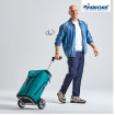 Unus Shopper Oli.P 3.0 - Chariot de courses 2 roues - Pétrole - 50 L - Andersen Shopper Manufaktur