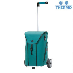 Unus Shopper Oli.P 3.0 - Chariot de courses 2 roues - Pétrole - 50 L - Andersen Shopper Manufaktur