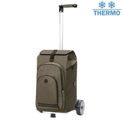 Unus Shopper Hydro 3.0 - Chariot de courses 2 roues - Olive - 62 L - Andersen Shopper Manufaktur