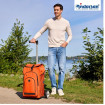 Unus Shopper Hydro 3.0 - Chariot de courses 2 roues - Orange - 62 L - Andersen Shopper Manufaktur