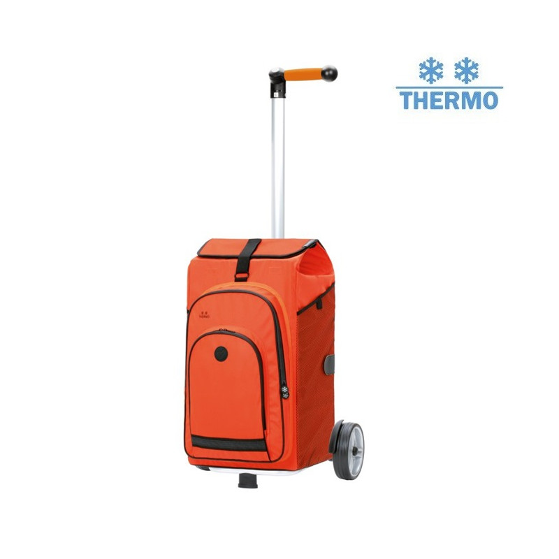 Unus Shopper Hydro 3.0 - Chariot de courses 2 roues - Orange - 62 L - Andersen Shopper Manufaktur