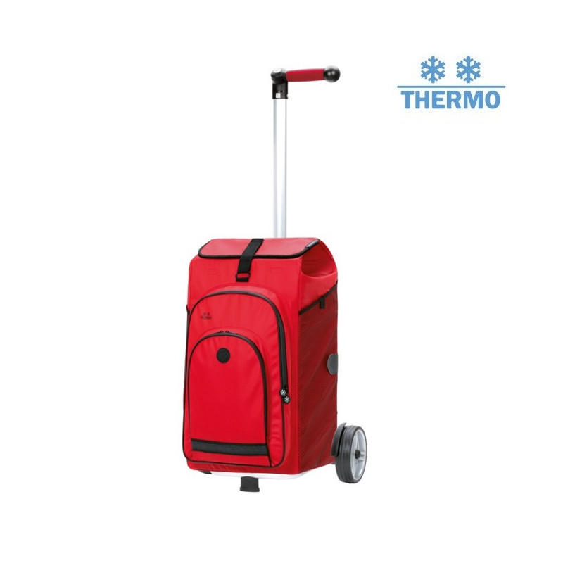 Unus Shopper Hydro 3.0 - Chariot de courses 2 roues - Rouge - 62 L - Andersen Shopper Manufaktur