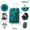 Unus Shopper Hydro 3.0 - Chariot de courses 2 roues - Pétrole - 62 L - Andersen Shopper Manufaktur