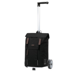 Unus Shopper Basil City - Chariot de courses 2 roues - Noir - 50 L - Andersen Shopper Manufaktur