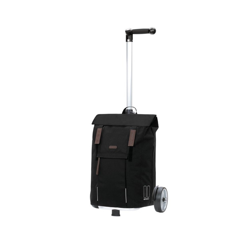 Unus Shopper Basil City - Chariot de courses 2 roues - Noir - 50 L - Andersen Shopper Manufaktur