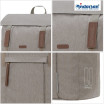Unus Shopper Basil City - Chariot de courses 2 roues - Gris - 50 L - Andersen Shopper Manufaktur