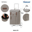 Unus Shopper Basil City - Chariot de courses 2 roues - Gris - 50 L - Andersen Shopper Manufaktur