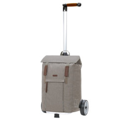 Unus Shopper Basil City - Chariot de courses 2 roues - Gris - 50 L - Andersen Shopper Manufaktur