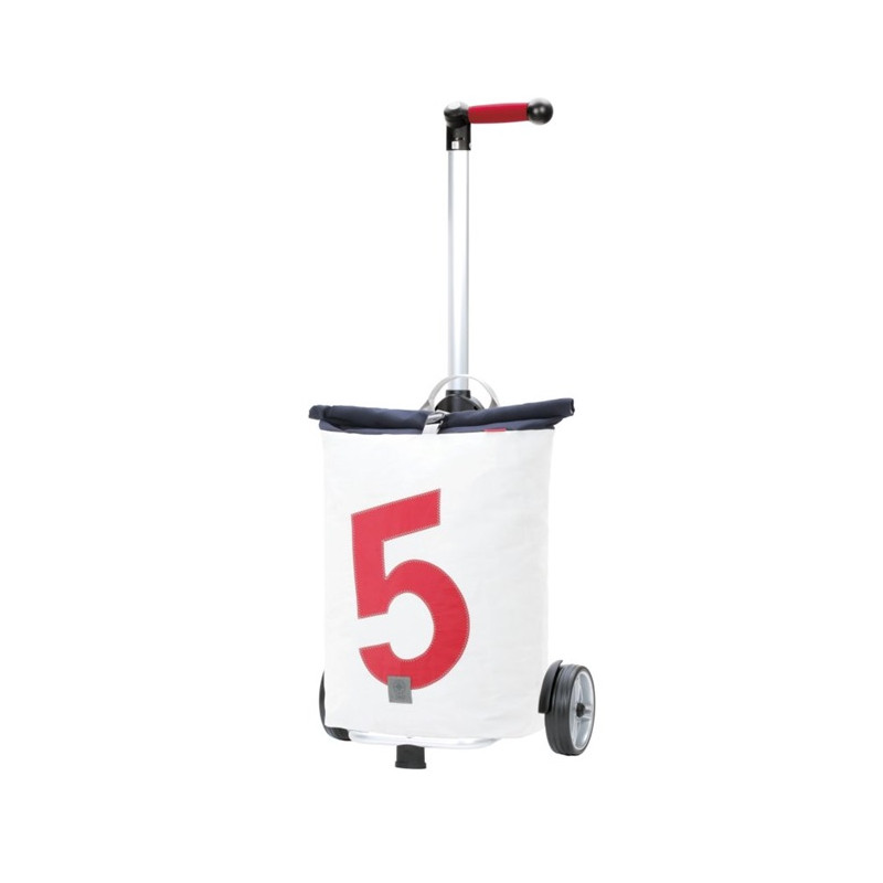 Unus Shopper 360° Steg - Chariot de courses 2 roues - Rouge - 43 L - Andersen Shopper Manufaktur