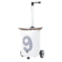 Unus Shopper 360° Steg - Chariot de courses 2 roues - Gris - 43 L - Andersen Shopper Manufaktur