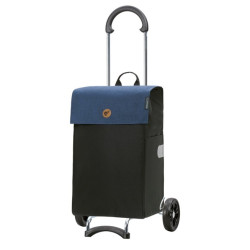 Scala Shopper Hera - Chariot de courses 2 roues - Bleu - 47 L - Andersen Shopper Manufaktur
