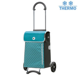 Scala Shopper Teda - Chariot de courses 2 roues - Pétrole - 36 L - Andersen Shopper Manufaktur