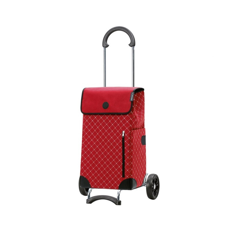 Scala Shopper Sofia - Chariot de courses 2 roues - Rouge - 43 L - Andersen Shopper Manufaktur