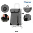 Scala Shopper Sofia - Chariot de courses 2 roues - Anthracite - 43 L - Andersen Shopper Manufaktur