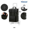 Scala Shopper Lisa - Chariot de courses 2 roues - Noir - 49 L - Andersen Shopper Manufaktur