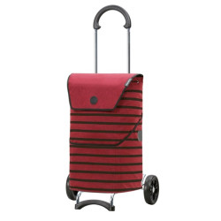 Scala Shopper Jelke - Chariot de courses 2 roues - Bordeaux - 46 L - Andersen Shopper Manufaktur