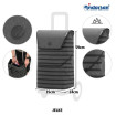 Scala Shopper Jelke - Chariot de courses 2 roues - Anthracite - 46 L - Andersen Shopper Manufaktur