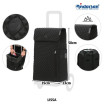 Scala Shopper Lissa - Chariot de courses 2 roues - Noir - 43 L - Andersen Shopper Manufaktur