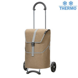 Scala Shopper Mikkel - Chariot de courses 2 roues - Beige - 37 L - Andersen Shopper Manufaktur