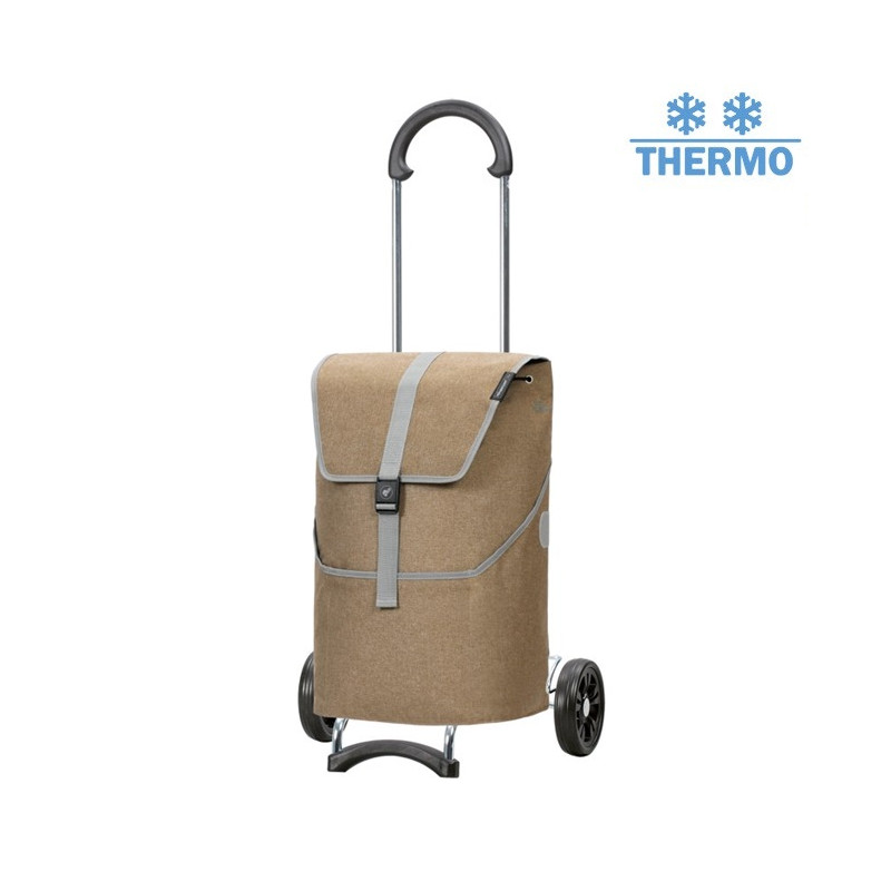 Scala Shopper Mikkel - Chariot de courses 2 roues - Beige - 37 L - Andersen Shopper Manufaktur