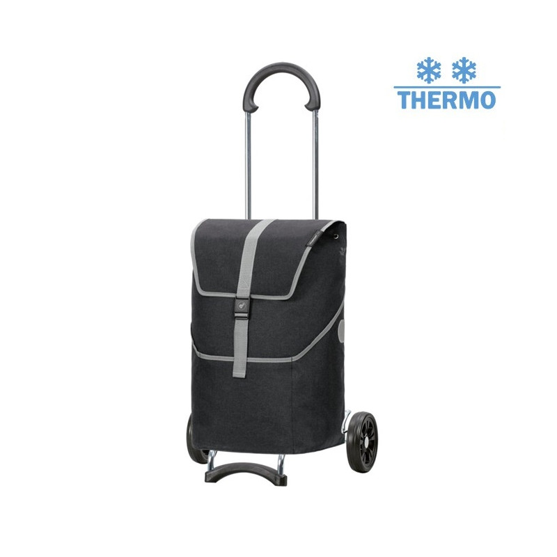 Scala Shopper Mikkel - Chariot de courses 2 roues - Noir - 37 L - Andersen Shopper Manufaktur