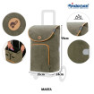 Scala Shopper Marta - Chariot de courses 2 roues - Olive - 47 L - Andersen Shopper Manufaktur