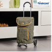 Scala Shopper Marta - Chariot de courses 2 roues - Olive - 47 L - Andersen Shopper Manufaktur