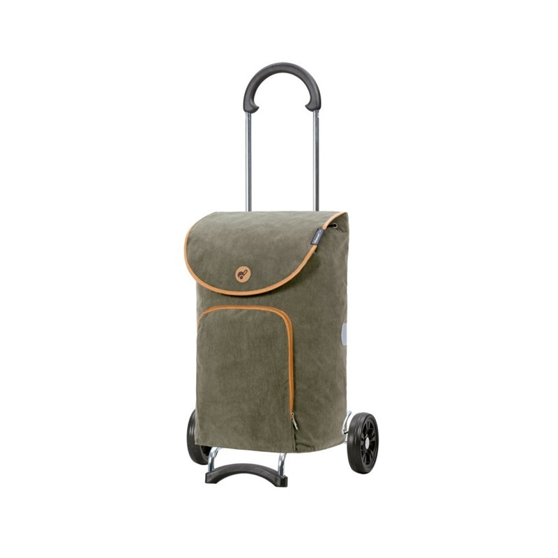 Scala Shopper Marta - Chariot de courses 2 roues - Olive - 47 L - Andersen Shopper Manufaktur