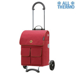 Scala Shopper Ipek Mini - Chariot de courses 2 roues - Rouge - 36 L - Andersen Shopper Manufaktur