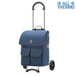 Scala Shopper Ipek Mini - Chariot de courses 2 roues - Bleu - 36 L - Andersen Shopper Manufaktur