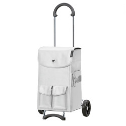 Scala Shopper Abbo - Chariot de courses 2 roues - Argent - 42 L - Andersen Shopper Manufaktur