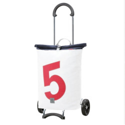Scala Shopper 360° Steg - Chariot de courses 2 roues - Rouge - 43 L - Andersen Shopper Manufaktur