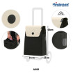 Scala Shopper Plus Jano - Chariot de courses 2 roues - Crème - 36 L - Andersen Shopper Manufaktur