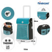 Scala Shopper Plus Teda - Chariot de courses 2 roues - Pétrole - 36 L - Andersen Shopper Manufaktur
