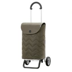 Scala Shopper Plus Hilma - Chariot de courses 2 roues - Olive - 45 L - Andersen Shopper Manufaktur