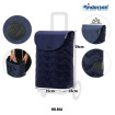 Scala Shopper Plus Hilma - Chariot de courses 2 roues - Bleu - 45 L - Andersen Shopper Manufaktur