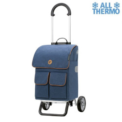 Scala Shopper plus Ipek Mini - Chariot de courses 2 roues - Bleu - 36 L - Andersen Shopper Manufaktur