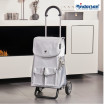 Scala Shopper plus Abbo - Chariot de courses 2 roues - Argent - 42 L - Andersen Shopper Manufaktur