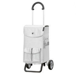 Scala Shopper plus Abbo - Chariot de courses 2 roues - Argent - 42 L - Andersen Shopper Manufaktur
