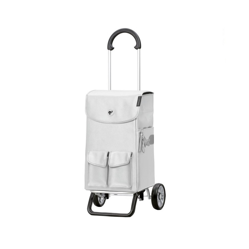Scala Shopper plus Abbo - Chariot de courses 2 roues - Argent - 42 L - Andersen Shopper Manufaktur