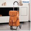 Scala Shopper plus Abbo - Chariot de courses 2 roues - Marron - 42 L - Andersen Shopper Manufaktur