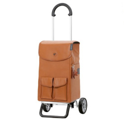 Scala Shopper plus Abbo - Chariot de courses 2 roues - Marron - 42 L - Andersen Shopper Manufaktur