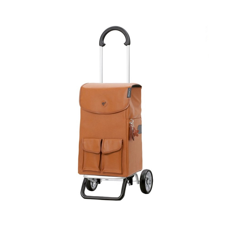 Scala Shopper plus Abbo - Chariot de courses 2 roues - Marron - 42 L - Andersen Shopper Manufaktur