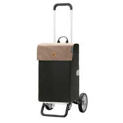 Alu Star Shopper Hera - Chariot de courses 2 roues - Sable - 47 L - Andersen Shopper Manufaktur
