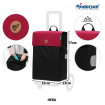 Alu Star Shopper Hera - Chariot de courses 2 roues - Rouge - 47 L - Andersen Shopper Manufaktur