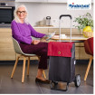 Alu Star Shopper Hera - Chariot de courses 2 roues - Rouge - 47 L - Andersen Shopper Manufaktur