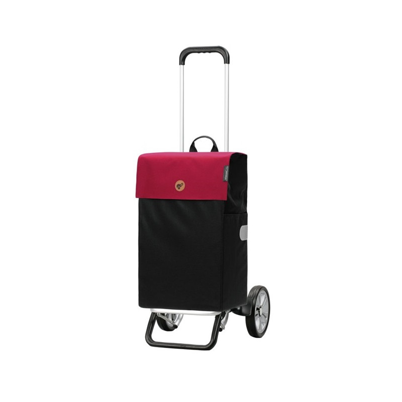Alu Star Shopper Hera - Chariot de courses 2 roues - Rouge - 47 L - Andersen Shopper Manufaktur