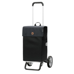 Alu Star Shopper Hera - Chariot de courses 2 roues - Noir - 47 L - Andersen Shopper Manufaktur